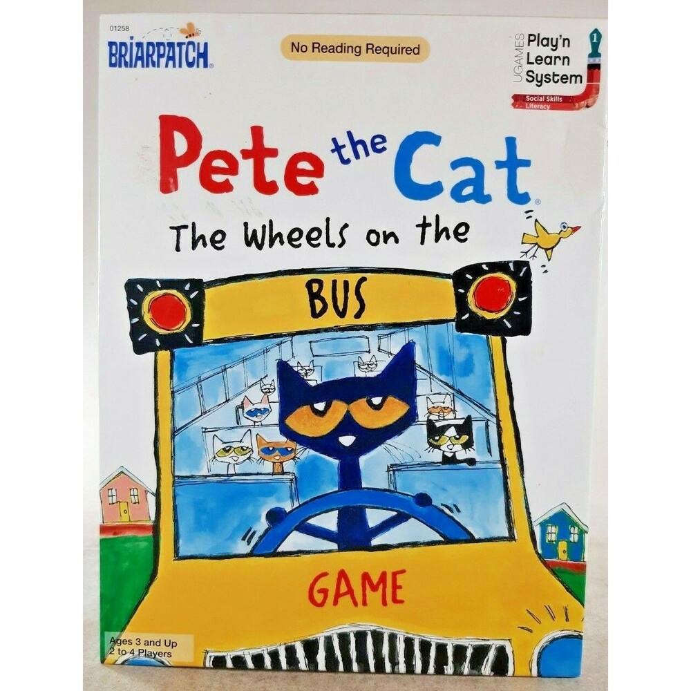 Pete the Cat The Wheels on the Bus Game Play 'n Learn by Briarpatch